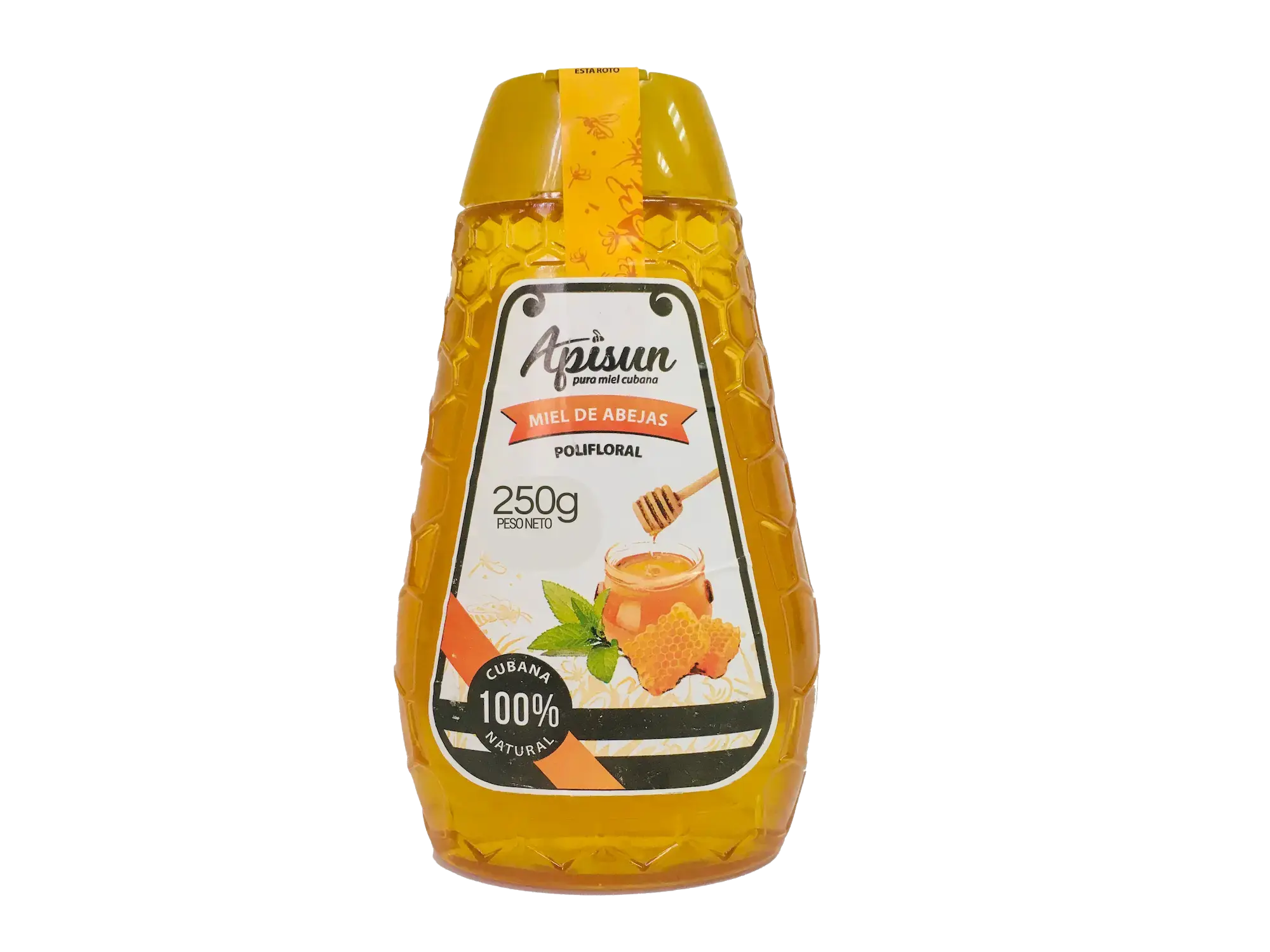 Frasco plano Transparente de 250 g