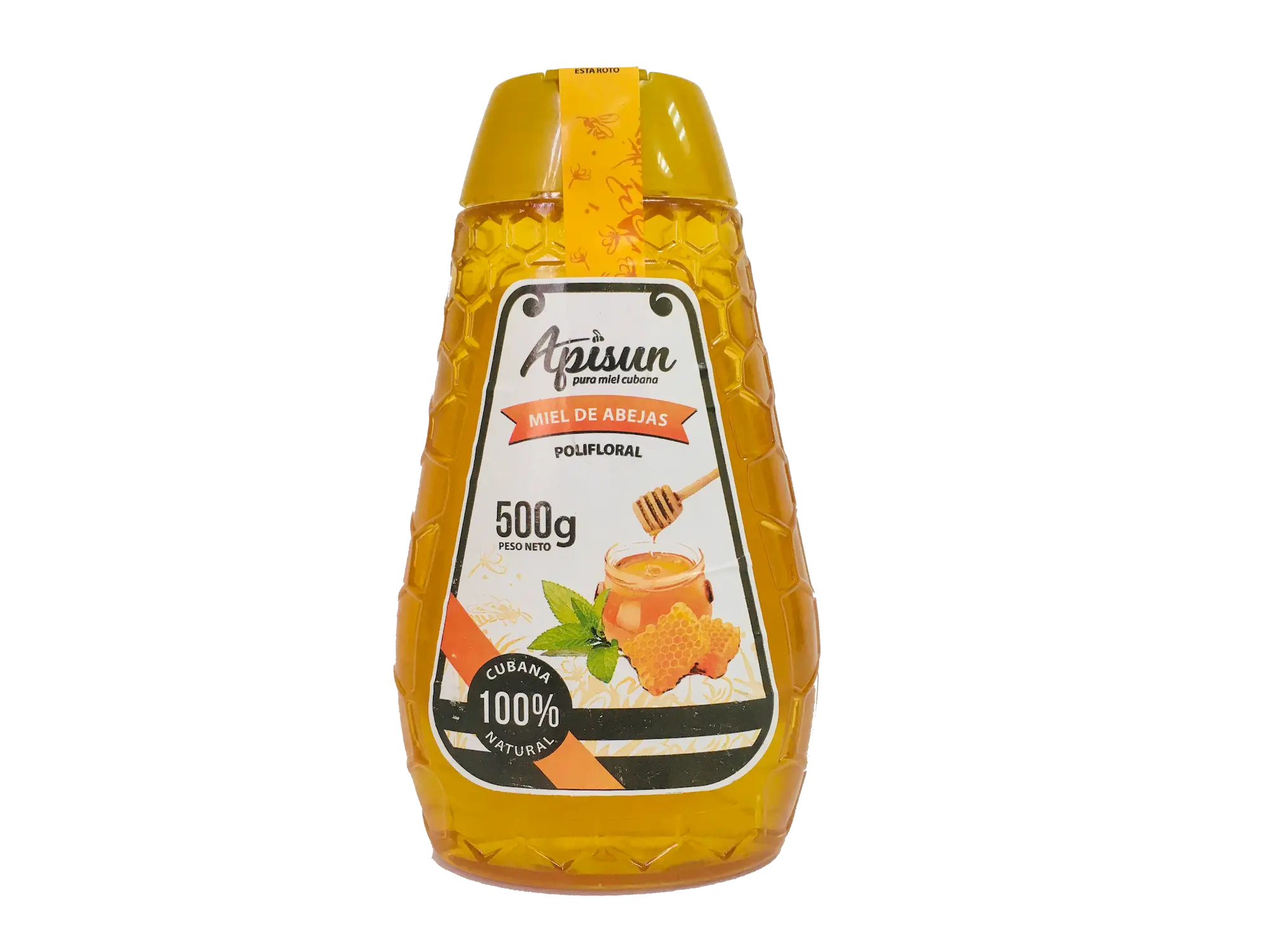 Frasco plano Transparente de 500 g